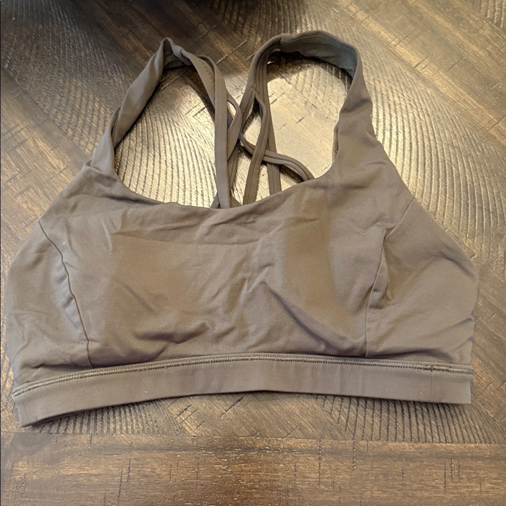 Lululemon Women's Olive Green Sports Bra - 6